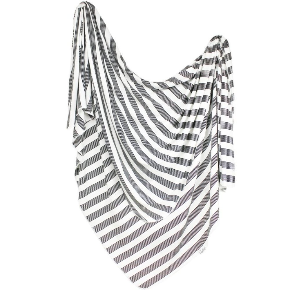 NWT Copper Pearl Knit Swaddle Blanket Knit Striped